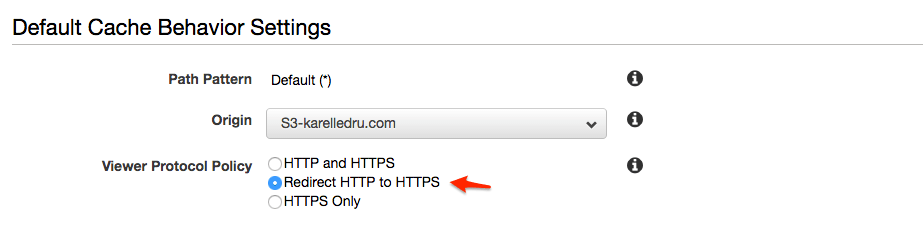 Redirect HTTP traffic to HTTPS